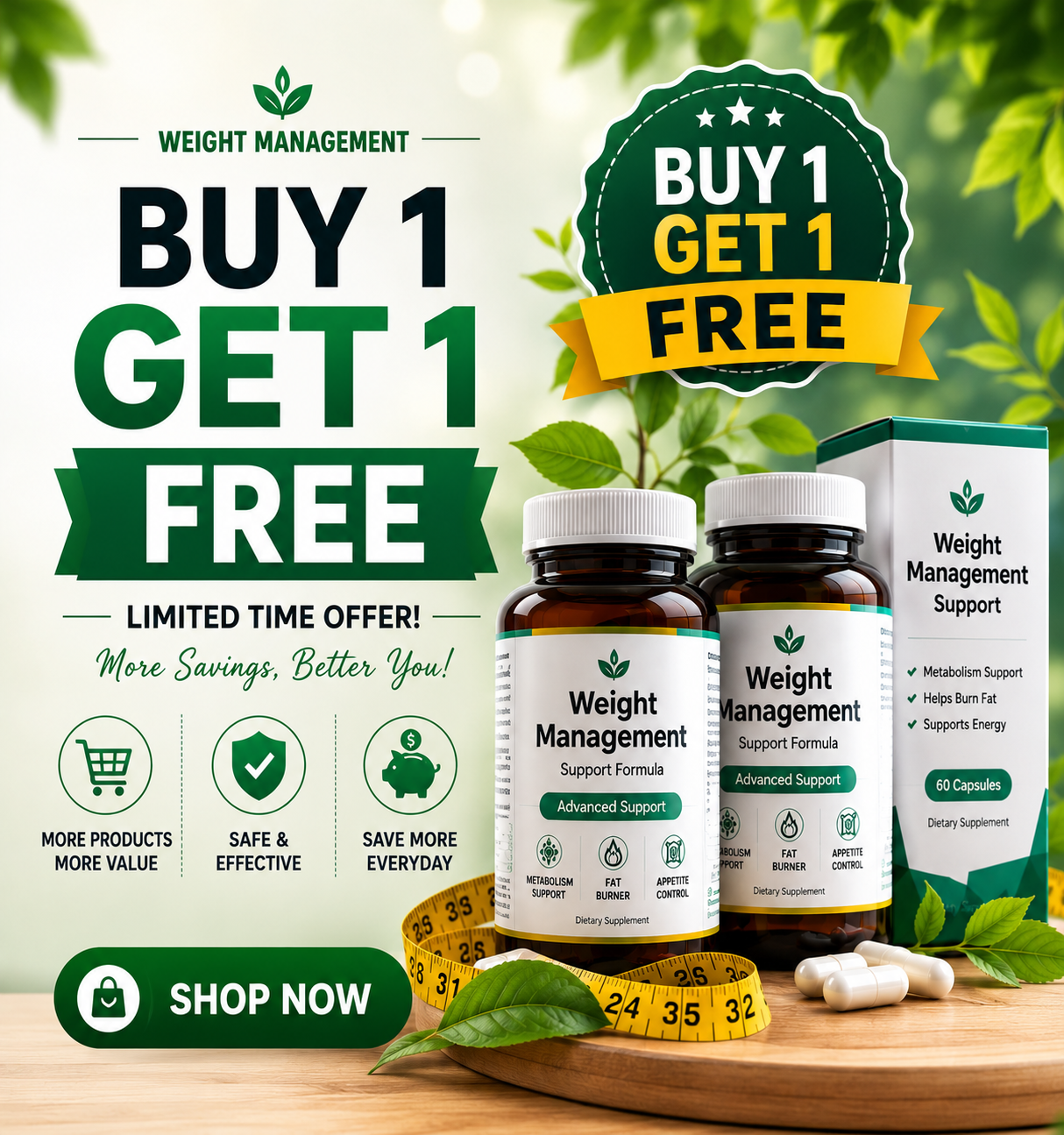 Weight Loss Buy1 Get1 Free