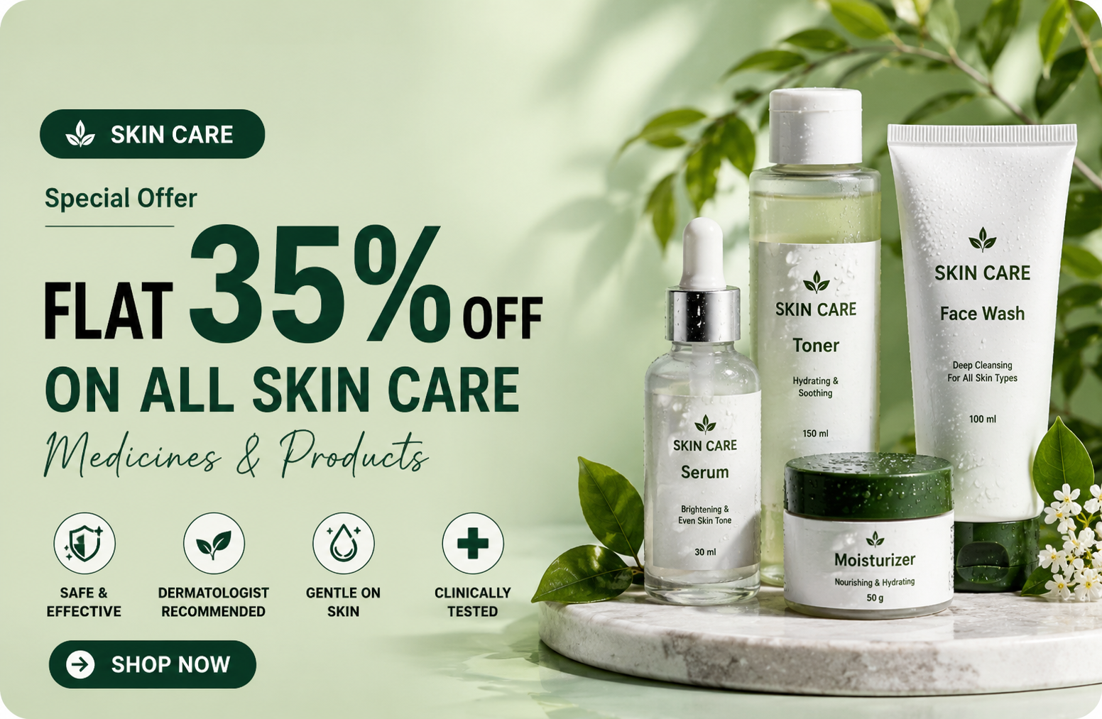 Skin Care 35 off Offer