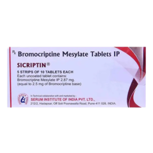 Bromocriptine Sicriptin 2.5 Mg Tablets