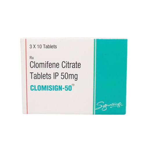 Clomisign Clomiphene 50 Mg Tablets contain Clomiphene 50mg, a prescription medicine commonly used for fertility treatment support under professional medical supervision. This oral tablet formulation is designed to support physician-directed reproductive health treatment plans.