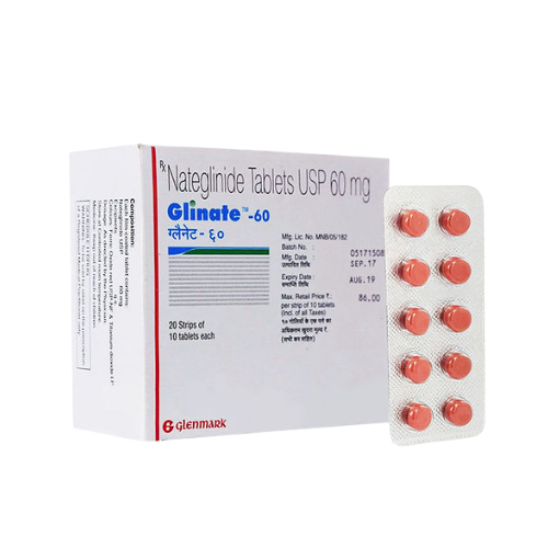 Glinate Nateglinide 60 Mg Tablets