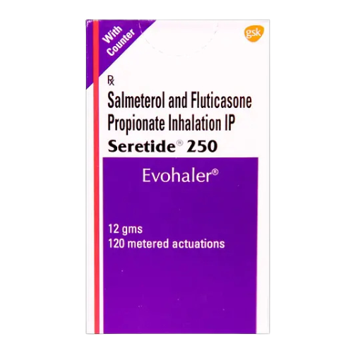 Seretide Salmeterol/Fluticasone 250 Mcg Evohaler