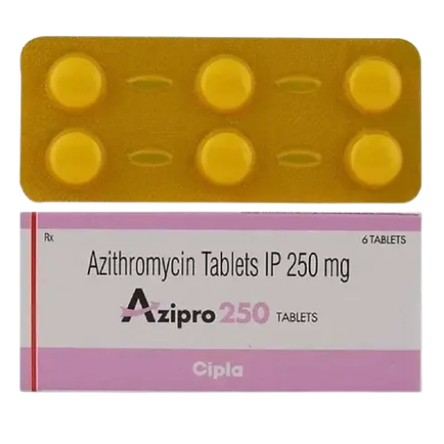 Azipro Azithromycin 250 Mg Tablets