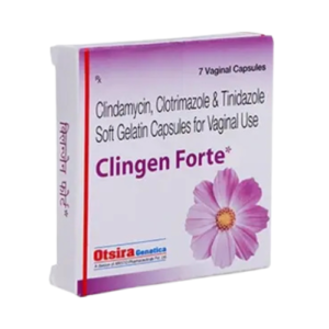 Clingen Forte Clindamycin, Clotrimazole & Tinidazole Vaginal Capsules