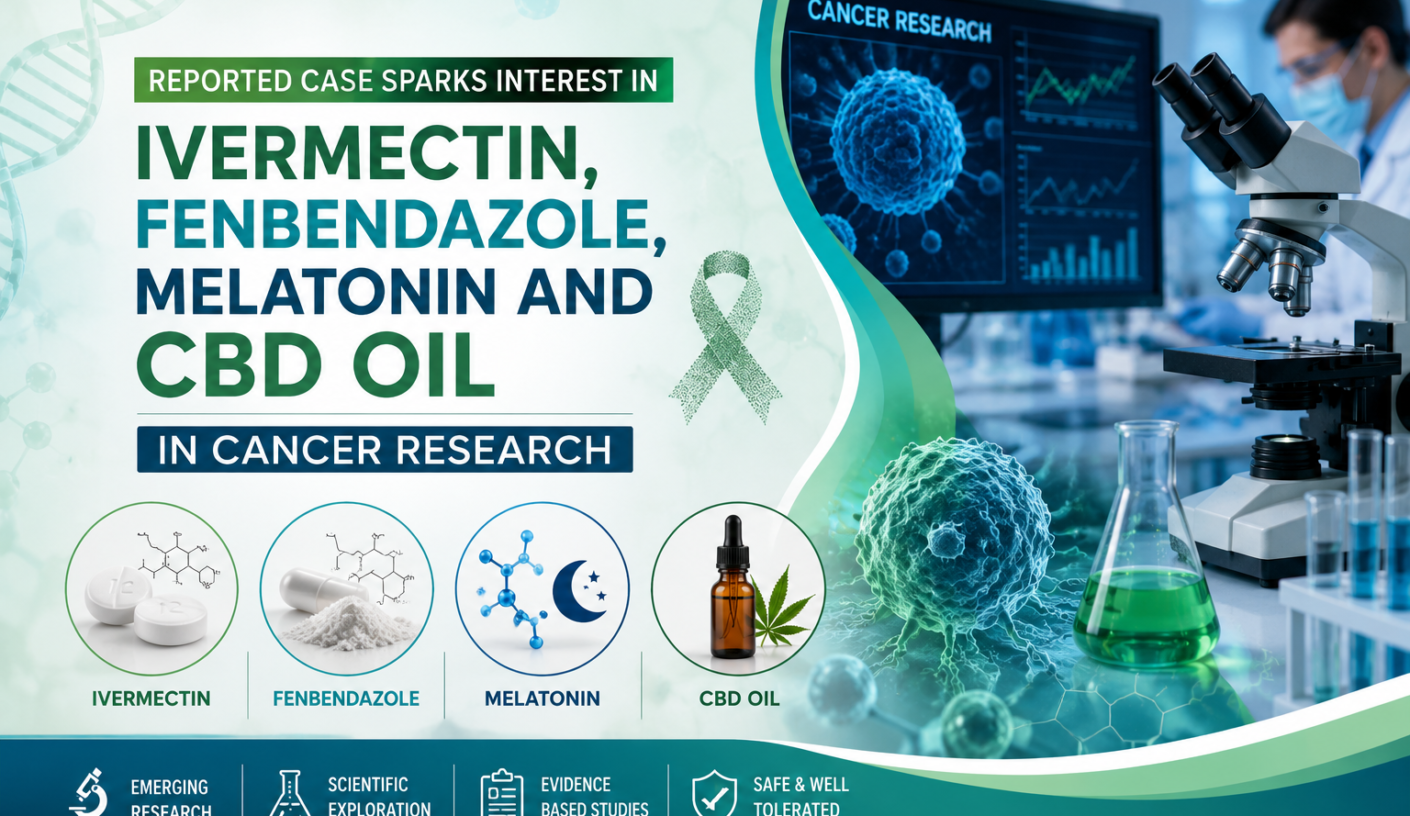 Reported Case Sparks Interest in Ivermectin, Fenbendazole, Melatonin and CBD Oil in Cancer Research