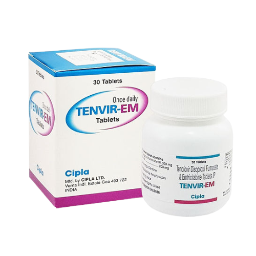 Tenvir EM Tenofovir/Emtricitabine 300/200 Mg Tablets
