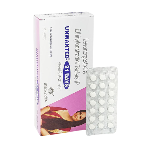 Unwanted 21 Days LevonorgestrelEthinylestradiol Tablets