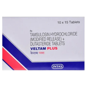VELTAM PLUS Tamsulosin Dutasteride 0.4 Mg/0.5 Mg Tablets